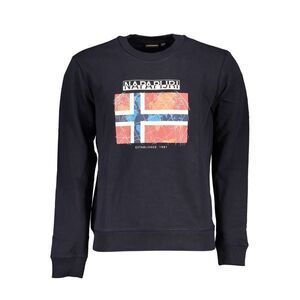 Napapijri Blue Cotton Men Men's Sweater